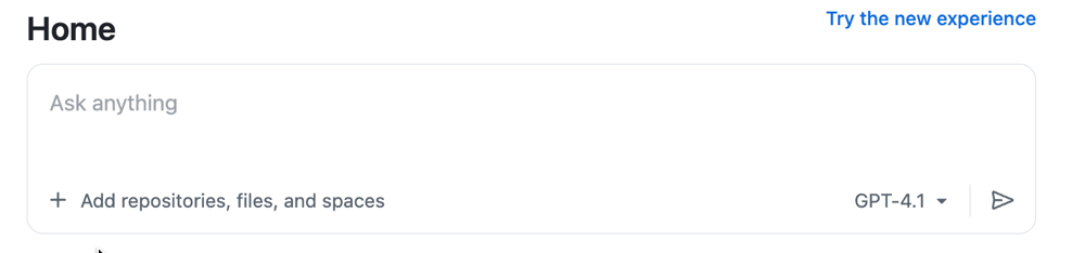 Screenshot of the dashboard with the Copilot Chat prompt box.